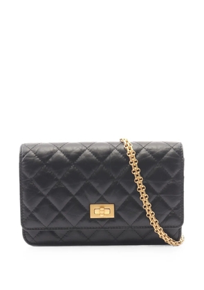 CHANEL Pre-Owned 2.55 matelassé chain shoulder bag - Black