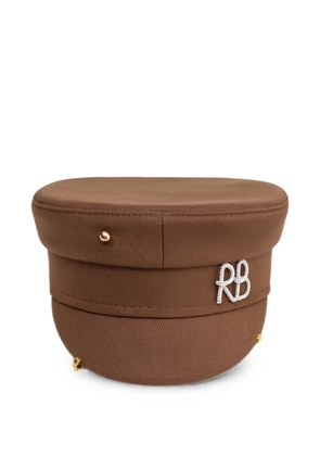 Ruslan Baginskiy Baker Boy pierced cap - Brown