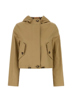 Burberry gabardine cropped parka - Neutrals