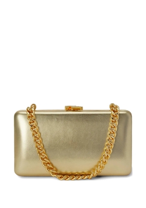 Lauren Ralph Lauren Franki leather clutch bag - Gold