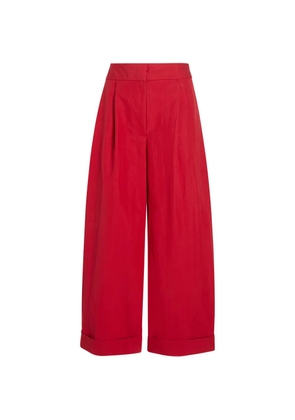 Proenza Schouler White Label Talla pant in washed cotton - Red