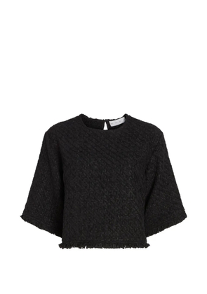 Proenza Schouler White Label Maura top in basket-weave - Black
