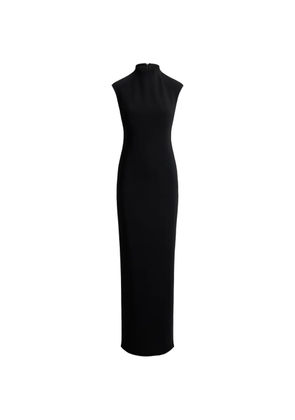 Lauren Ralph Lauren stretch Cady mockneck maxi gown - Black