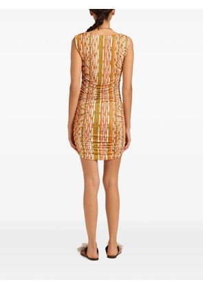 La DoubleJ Smarties orange in fluid jersey Bandage mini dress