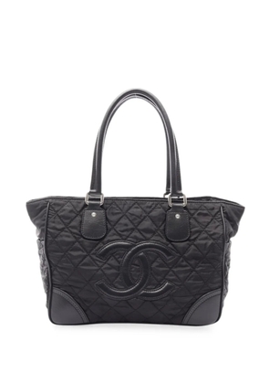 CHANEL Pre-Owned 2006-2008 Paris New York CC tote bag - Black