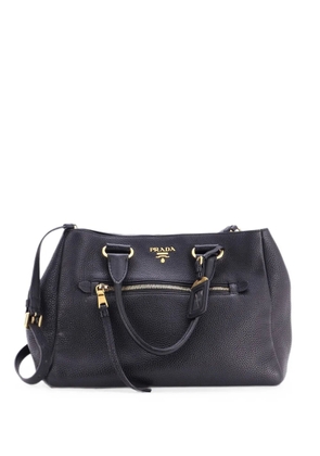 Prada Pre-Owned Front Pocket Convertible Tote Vitello Phenix Medium shoulder bag - Black