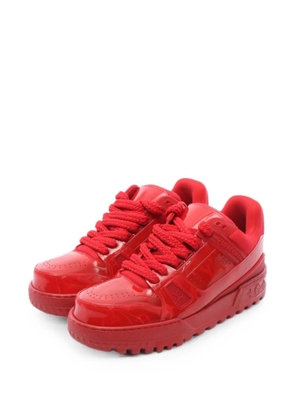 Louis Vuitton Pre-Owned Maxi panelled low-top sneakers - Red