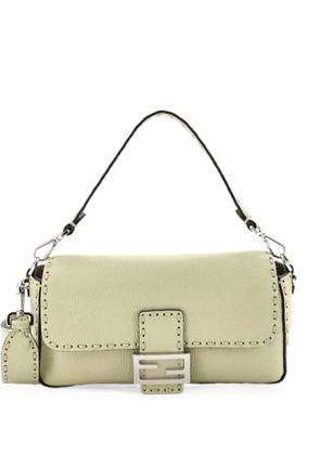 Fendi Pre-Owned Selleria Baguette NM Bag Leather Medium shoulder bag - Green