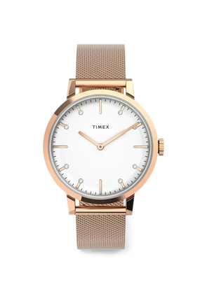 TIMEX Midtown mesh-bracelet 36mm watch - White