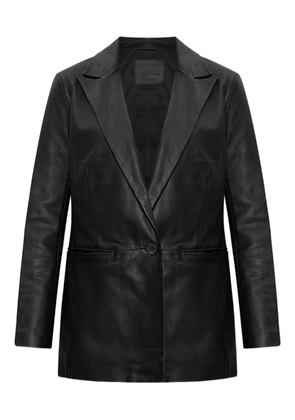 AllSaints Deri leather blazer - Black