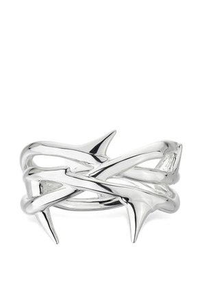 Shaun Leane Rose Thorn triple band ring - Silver