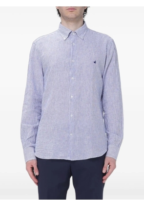 BROOKSFIELD striped linen shirt - Blue