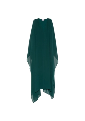 ALESSANDRO LEGORA cape-style V-neck maxi dress - Green