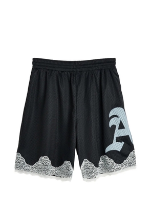 Aries lace-detail shorts - Black