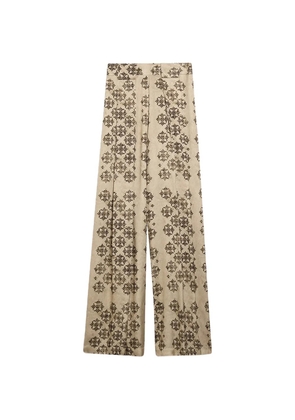 MOMONÌ Aspen wide-leg trousers - Neutrals