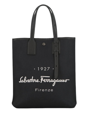 Ferragamo Pre-Owned 2020-2021 Canvas 1927 Signature tote bag - Black