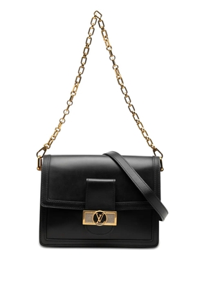 Louis Vuitton Pre-Owned 2019 Calfskin Leather Dauphine MM shoulder bag - Black