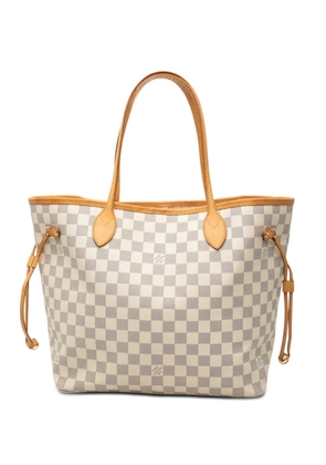 Louis Vuitton Pre-Owned 2010 Damier Azur Neverfull MM tote bag - White