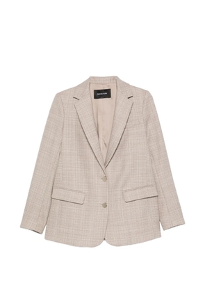 Fabiana Filippi checked-pattern single-breasted blazer - Neutrals