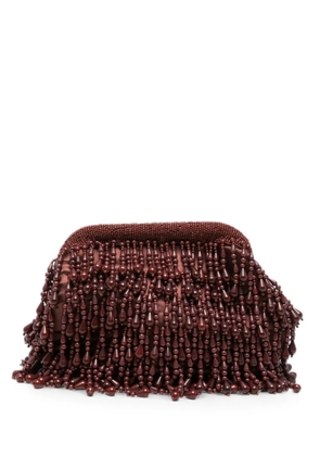 Simon Miller beaded-fringe clutch bag - Brown