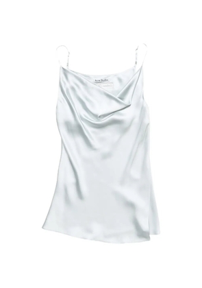 Acne Studios shiny satin tank top - Blue