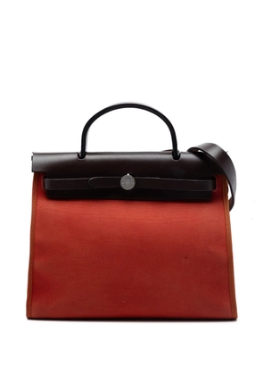 Hermès Pre-Owned 2012 Toile Herbag Zip 31 satchel - Orange