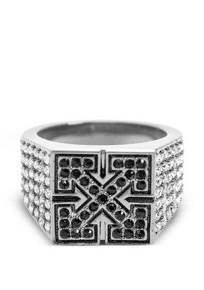 Off-White Bling Strass Arrow ring - Silver