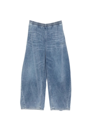 Alexander Wang brushed denim track pants - Blue