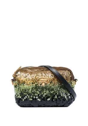 Prada Pre-Owned 2010-2026 Mini Sequins Camera crossbody bag - Gold