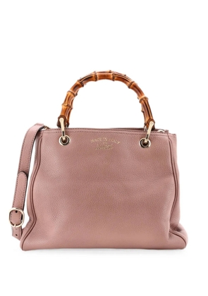 Gucci Pre-Owned Bamboo Shopper Leather Small tote bag - Neutrals