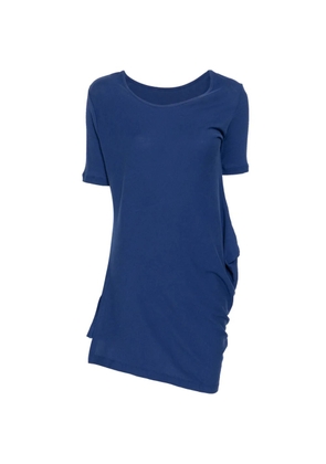 Yohji Yamamoto side-drape top - Blue