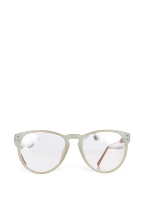 Linda Farrow oval-shape frame glasses - Green
