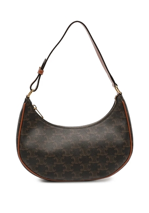 Celine Pre-Owned 2022 Triomphe Coated Canvas Ava shoulder bag - Brown