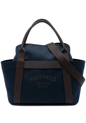 Hermès Pre-Owned 2024 Toile Sac de Pansage Grooming Bag satchel - Blue