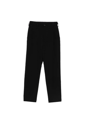 Yohji Yamamoto wool button-fastening trousers - Black