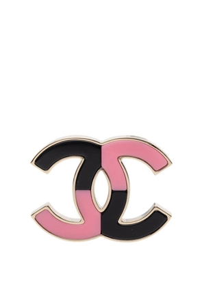 CHANEL Pre-Owned 2023 Gold Plated CC Resin Brooch costume brooch