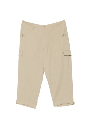 Yohji Yamamoto G-Tab wide-leg trousers - Neutrals