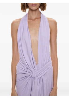 Christopher Esber Spire Cascade midi dress - Purple