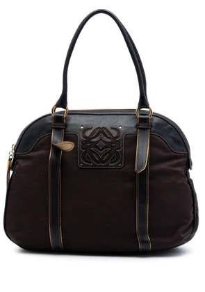 Loewe Pre-Owned 2008 Nylon Anagram handbag - Brown