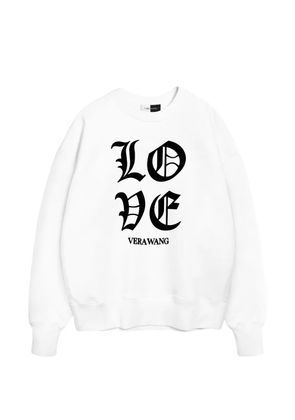 Vera Wang Love oversized cotton sweatshirt - White