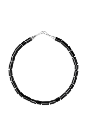 Lié Studio The Sadie onyx beaded necklace - Silver