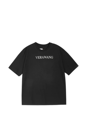 Vera Wang logo-print cotton T-shirt - Black