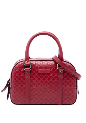 Gucci Pre-Owned 2016-2026 Small Microguccissima Bree satchel - Red