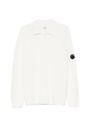 C.P. Company ribbed-knit polo shirt - White