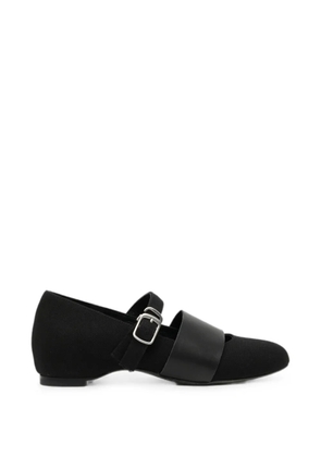 Yohji Yamamoto strap ballet flats - Black