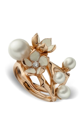Shaun Leane Cherry Blossom diamond pearl ring - Pink