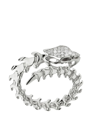 Shaun Leane Serpent's Trace diamond wrap ring - Silver
