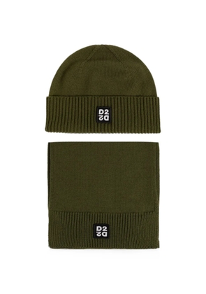 DSQUARED2 logo-patch knit set - Green