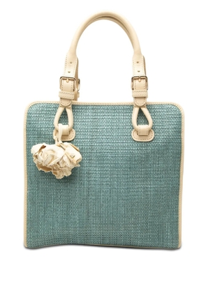 Celine Pre-Owned 2002-2008 Raffia Boogie handbag - Blue