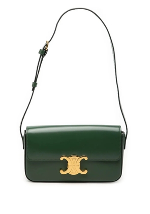 Celine Pre-Owned 2021 Shiny Calfskin Claude shoulder bag - Green